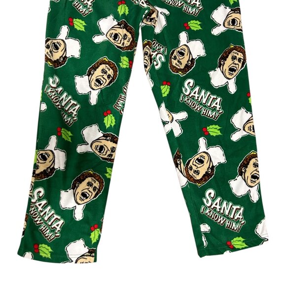 Buddy The Elf Movie Men's Size Small Sleep Pajama Pants Green - Picture 3 of 6